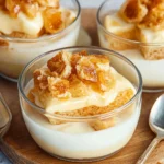 Bienenstich-Dessert - mit Löffelbiskuit