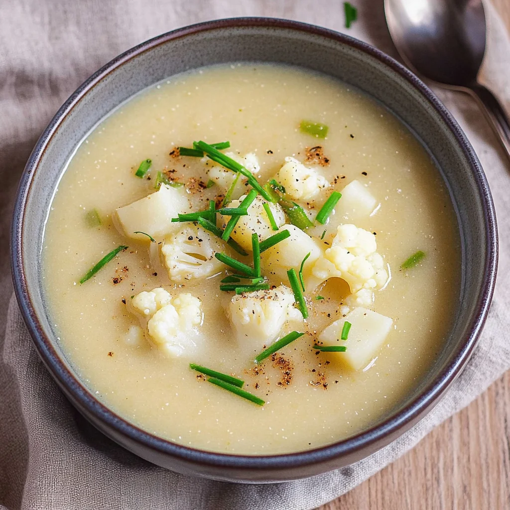 Blumenkohlsuppe - mit Kartoffeln, wie von Oma