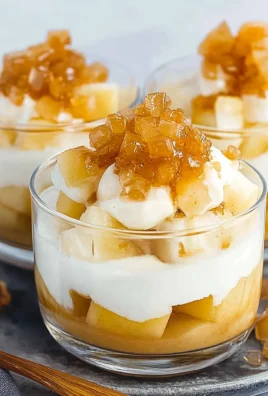 Bratapfel-Dessert im Glas