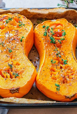 Butternut-Kürbis aus dem Ofen