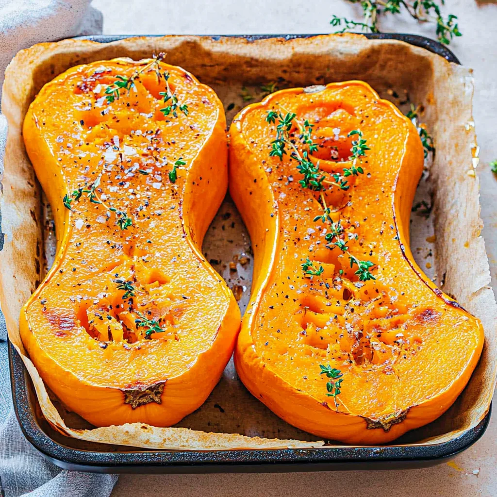 Butternut-Kürbis aus dem Ofen