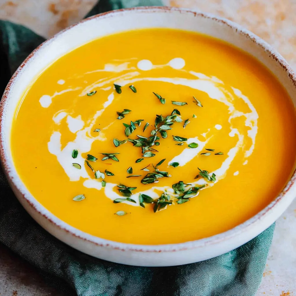 Cremige Butternut-Kürbis-Suppe