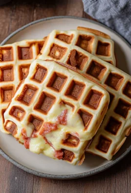 Herzhafte Waffeln mit Käse (Pizzawaffeln)
