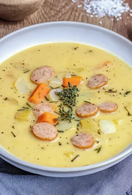 Kartoffelsuppe mit Würstchen wie von Oma