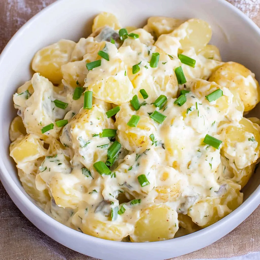 Klassischer Kartoffelsalat mit Brühe & Mayo