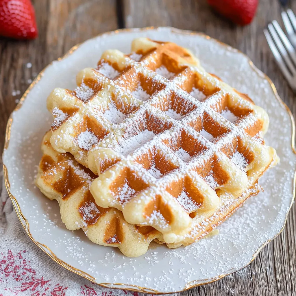 Knusprige Belgische Waffeln mit Hefe