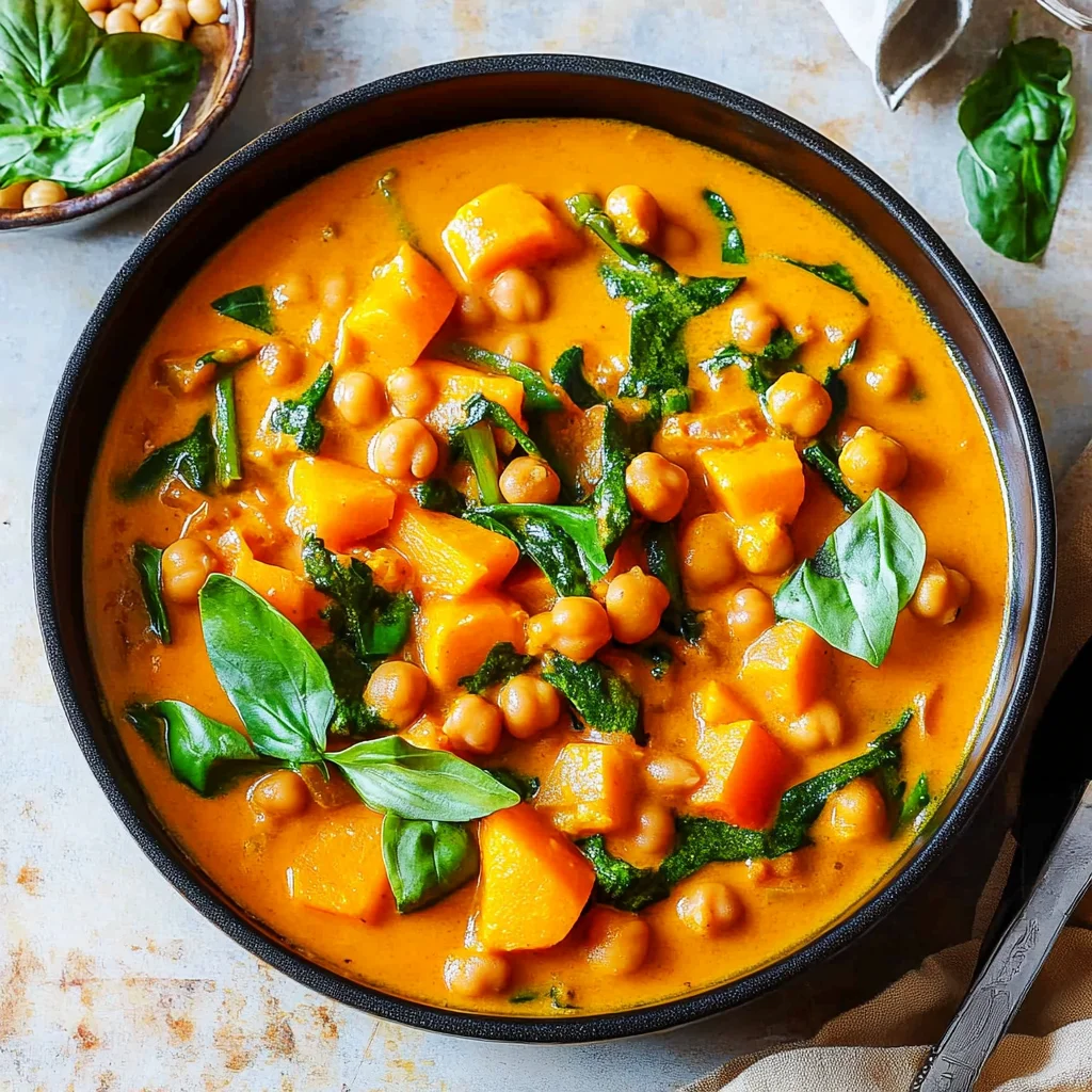 Kürbis-Kichererbsen-Curry