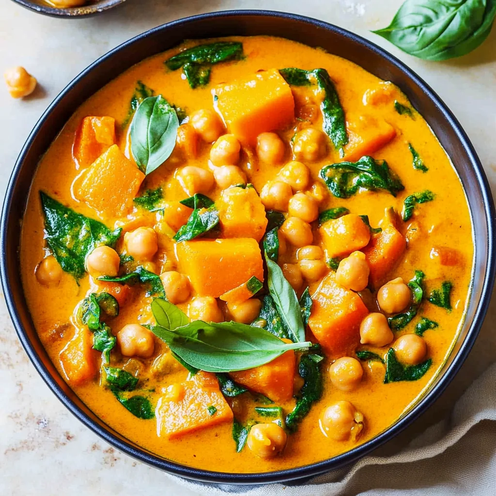 Kürbis-Kichererbsen-Curry