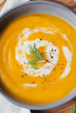 Kürbissuppe mit Kokosmilch und Ingwer