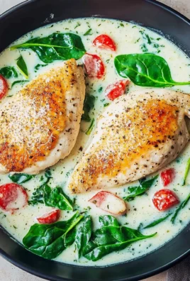 Parmesan-Hähnchen mit Spinat