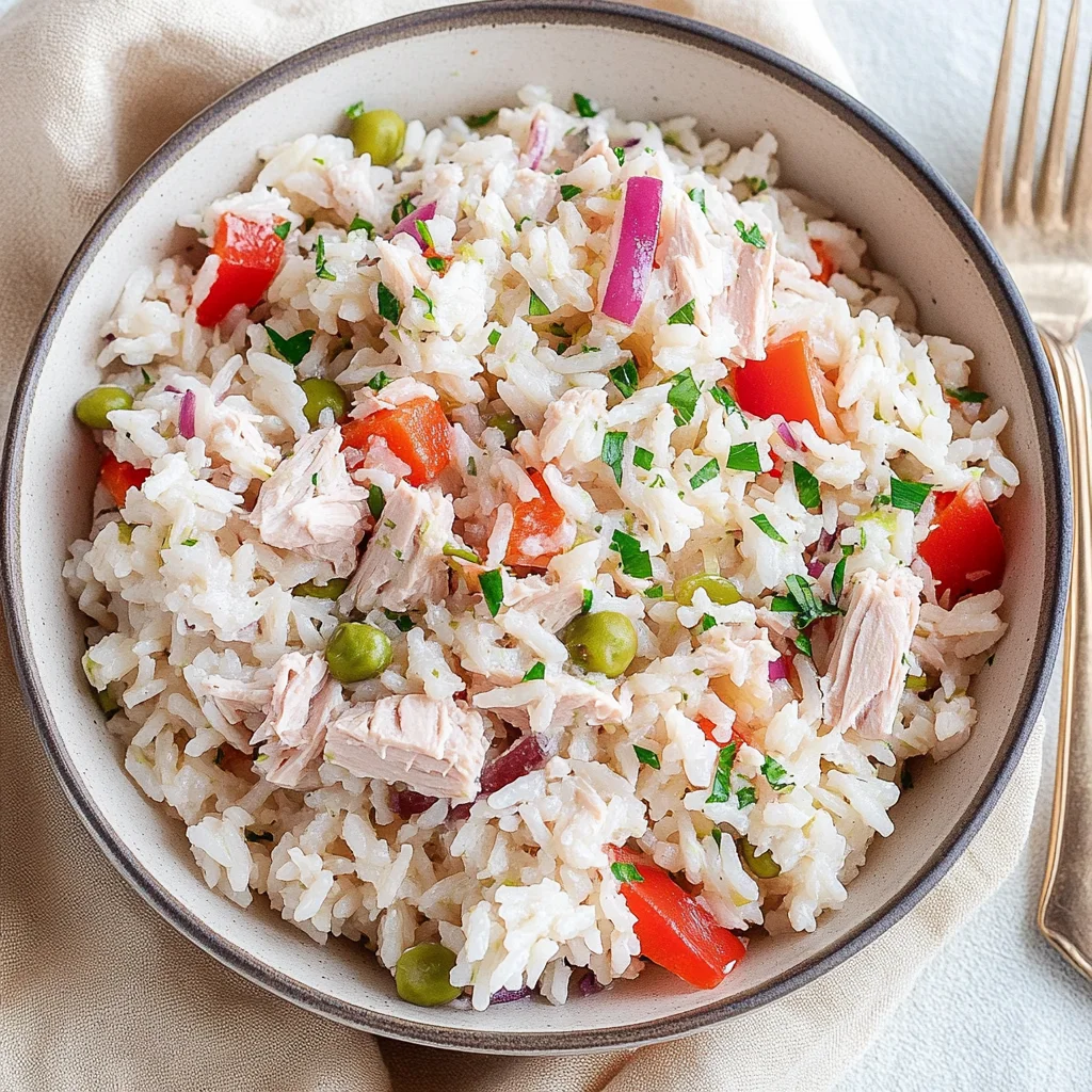 Reissalat mit Thunfisch & Paprika – so einfach