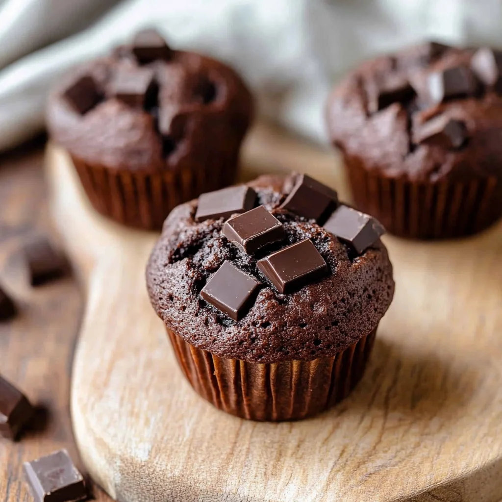 Saftige Schokomuffins mit Öl