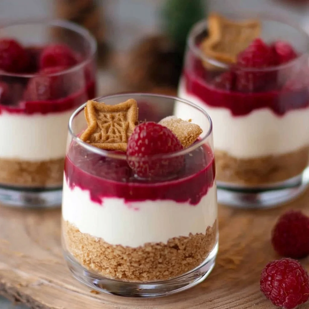Spekulatius Dessert mit Himbeeren – Nachtisch zu Weihnachten