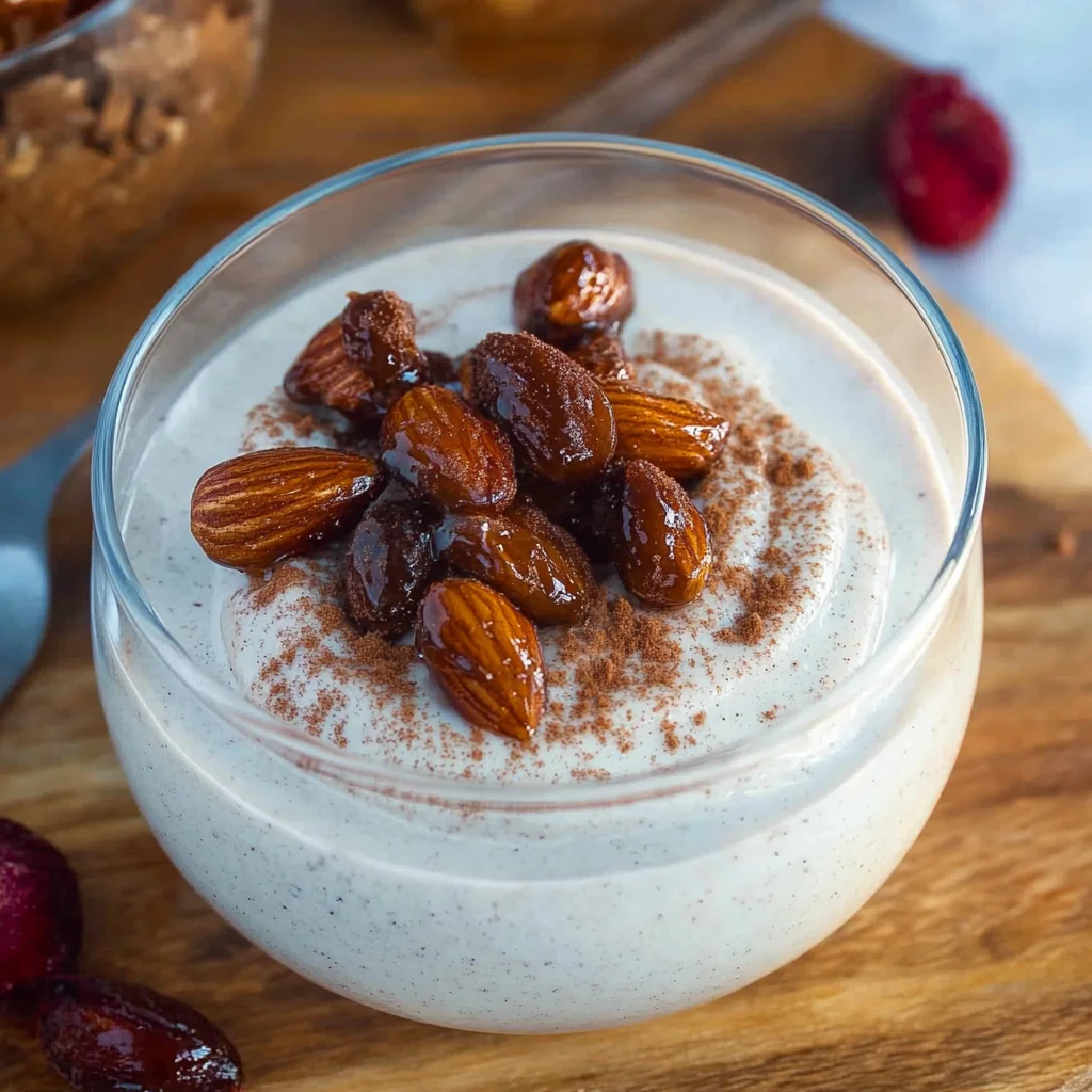 Spekulatius Dessert mit Zimt & Gebrannten Mandeln
