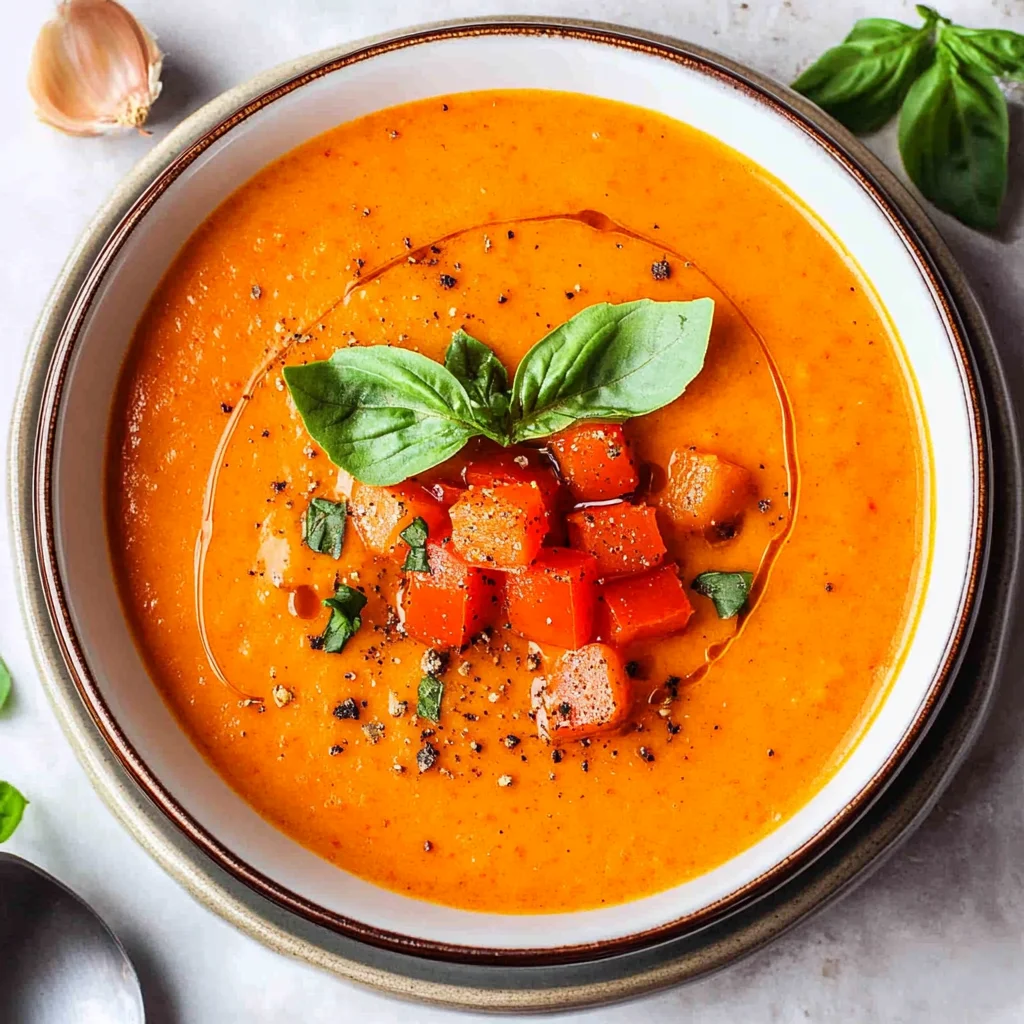 Tomaten-Paprika-Suppe aus dem Ofen