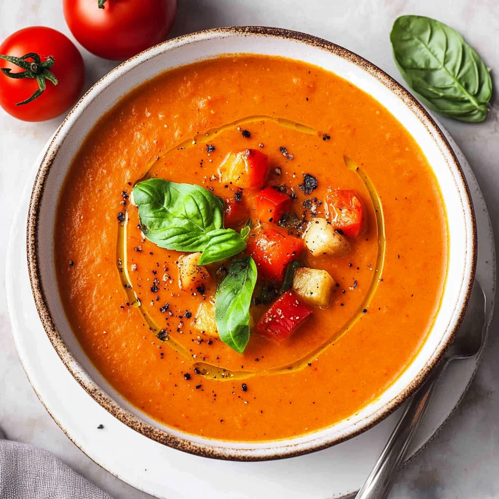 Tomaten-Paprika-Suppe