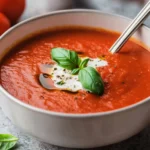 Tomatensuppe mit Reis & passierten Tomaten