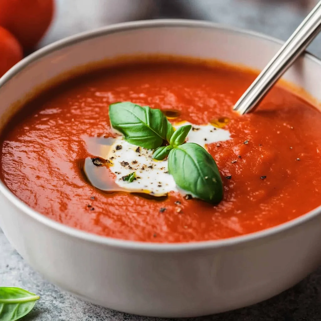 Tomatensuppe mit Reis & passierten Tomaten