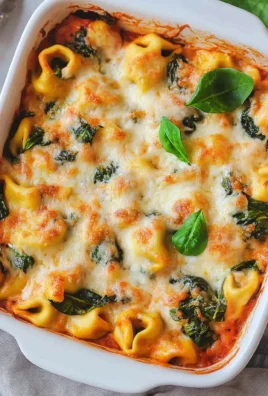 Tortellini-Auflauf mit Spinat