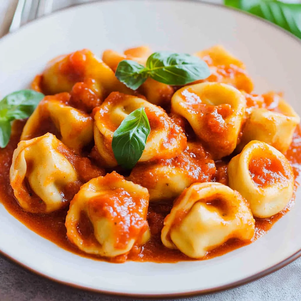 Tortellini mit Tomatensoße