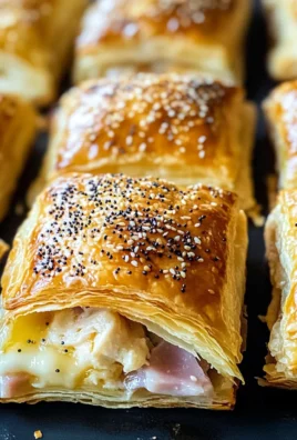 Blätterteig mit HähnchenHähnchenschinken und Käse