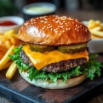 Burger aus der Heißluftfritteuse