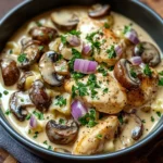 Cchicken hampignon-Rahmsauce mit Frischkäse