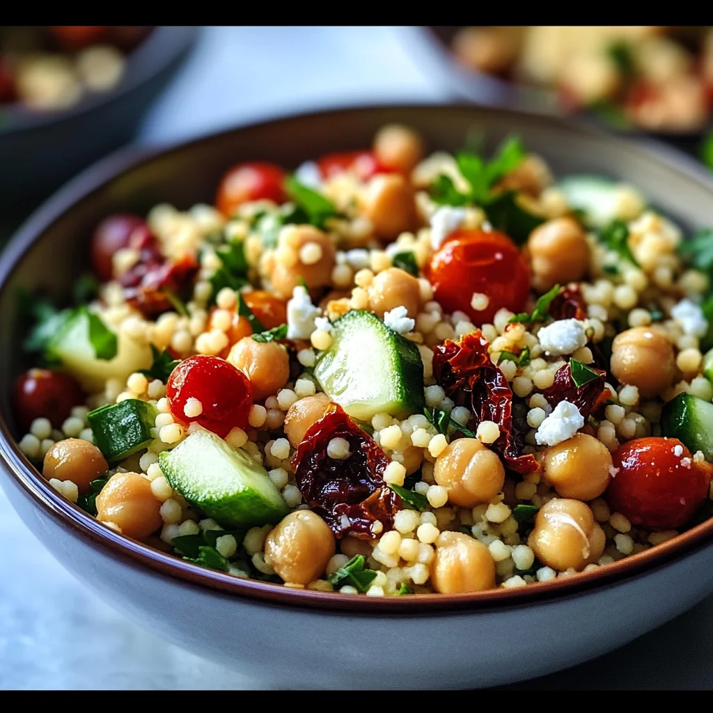 Couscous-Salat mit Kichererbsen