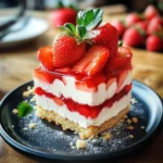Erdbeer-Butterkeks-Dessert