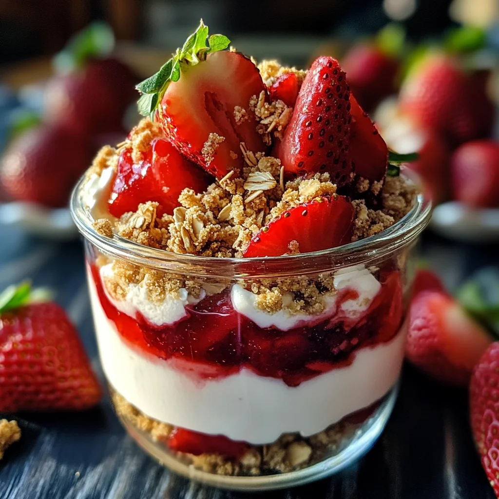 Erdbeer-Cheesecake im Glas